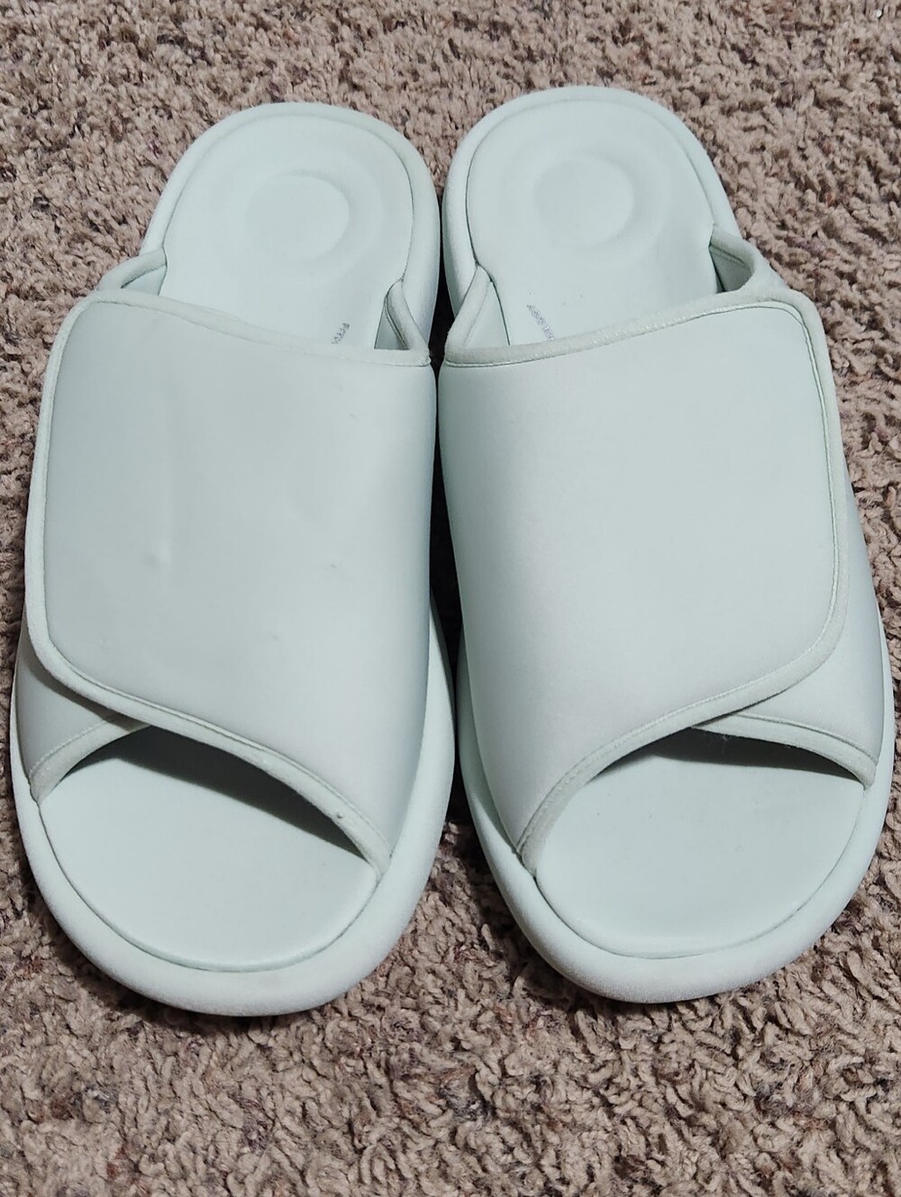Women's Fit Flop Icushion Adjustable Slide Sandals Cushion Size 8 Sagebrush